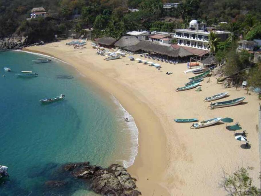 Casa Xcaanda Oceanfront With Pool Villa Puerto Ángel Exterior foto